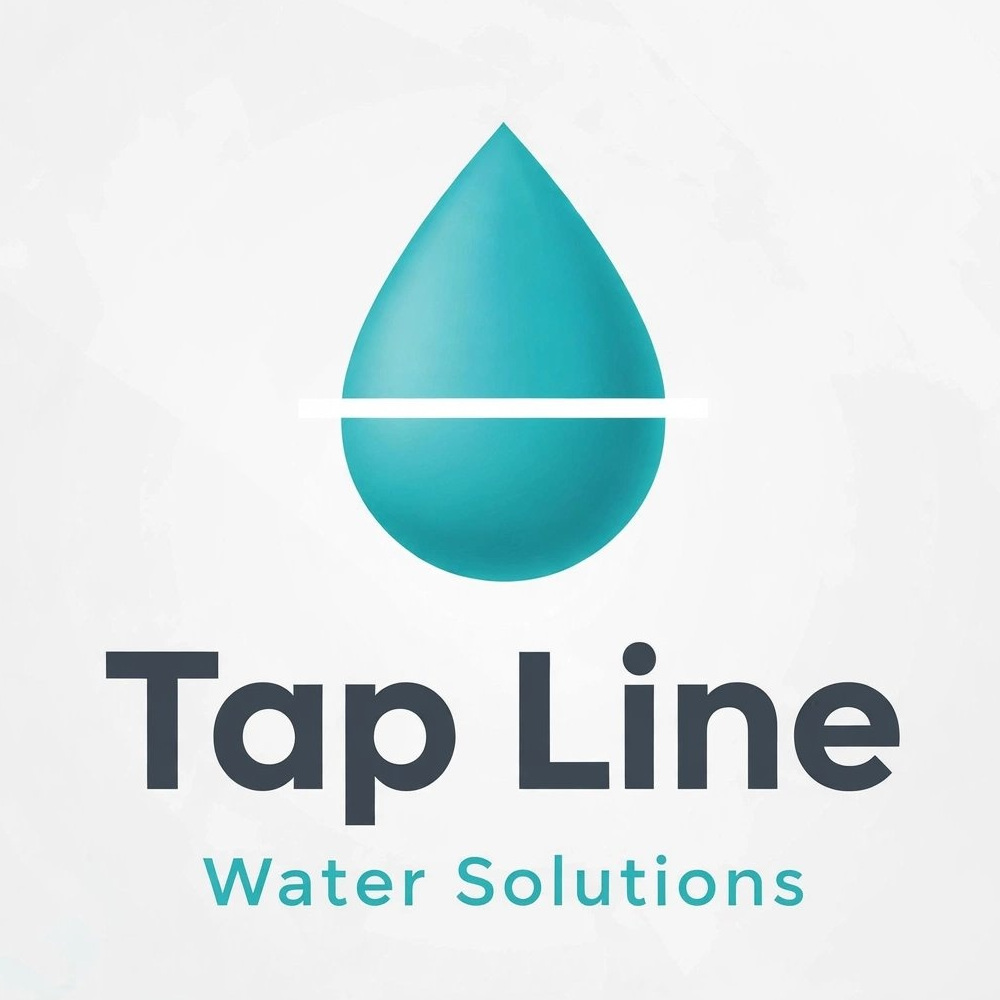 Tap Line Water Solutions — teal water droplet logo