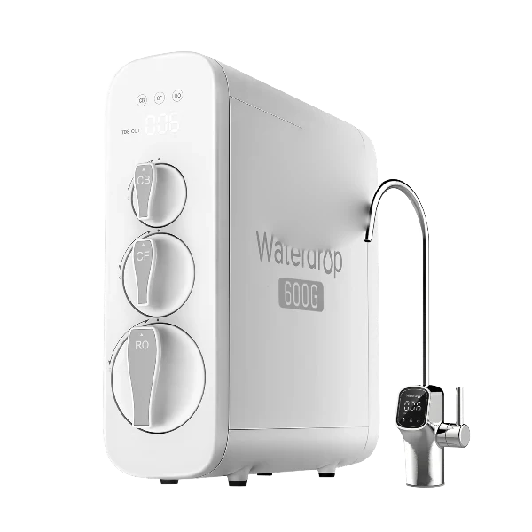 Waterdrop G3P600 tankless reverse osmosis unit with smart TDS faucet